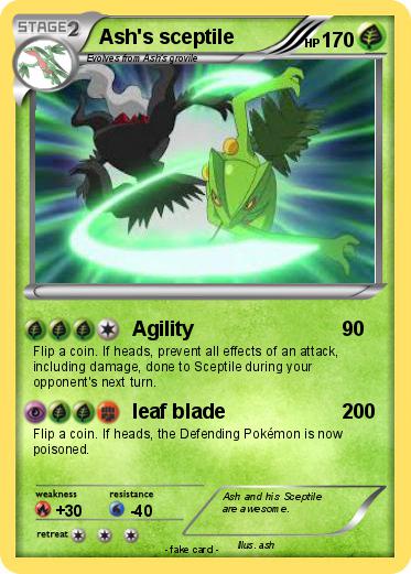 Pokemon Ash's sceptile