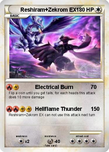 Pokemon Reshiram+Zekrom EX