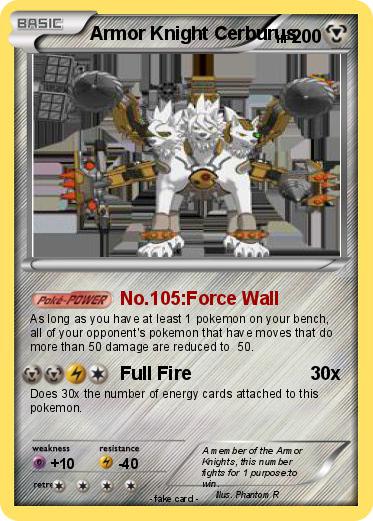 Pokemon Armor Knight Cerburus