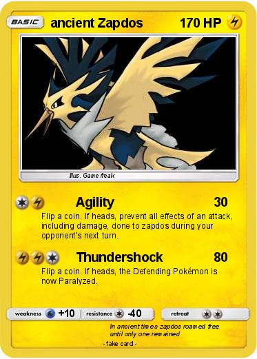 Pokemon ancient Zapdos