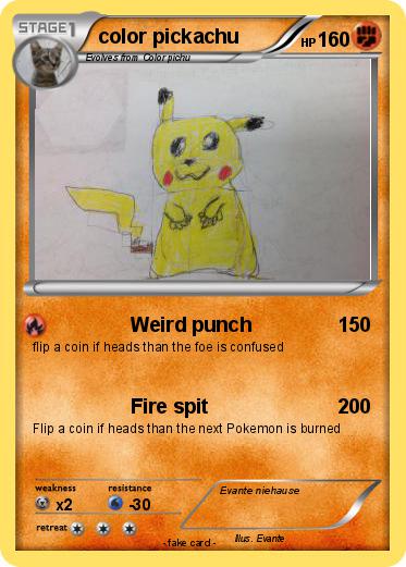 Pokemon color pickachu