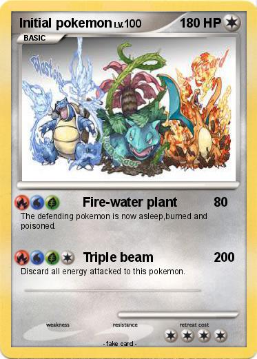 Pokemon Initial pokemon