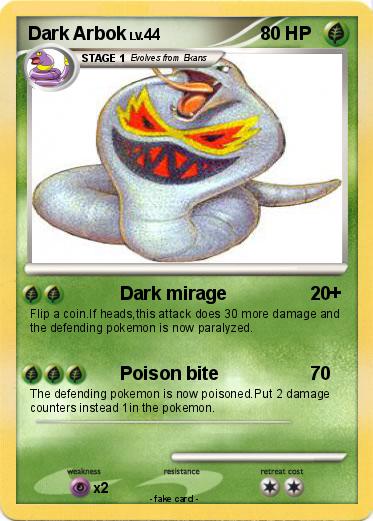 Pokemon Dark Arbok