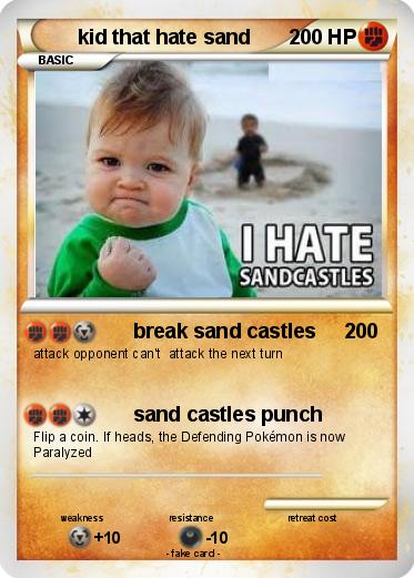 Pokemon kid that hate sand