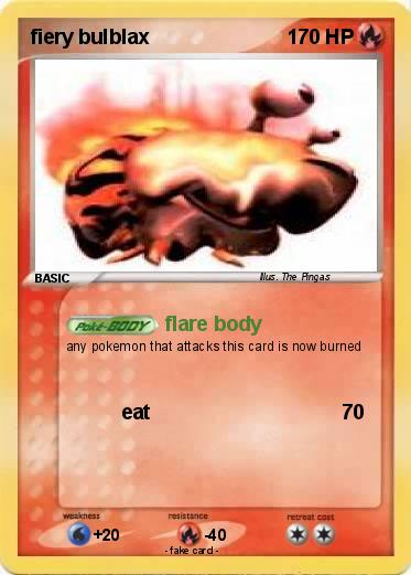 Pokemon fiery bulblax