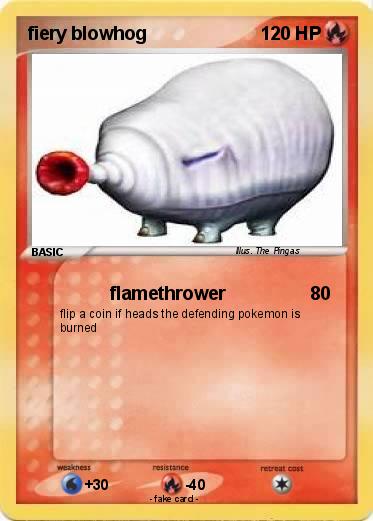 Pokemon fiery blowhog