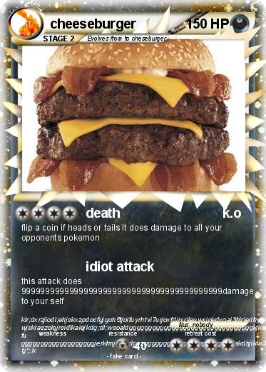 Pokemon cheeseburger
