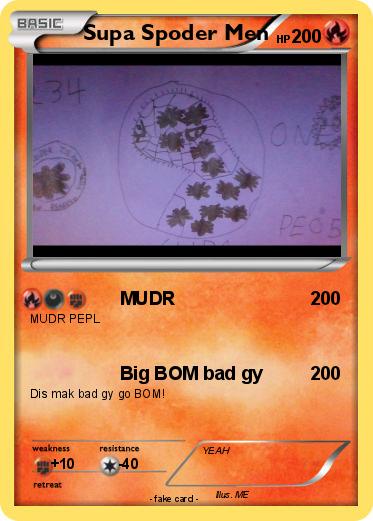 Pokemon Supa Spoder Men