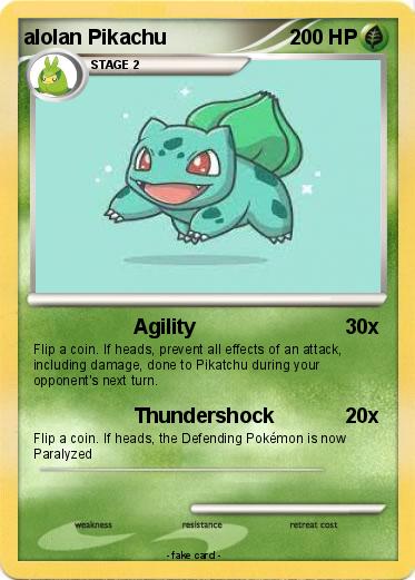 Pokemon alolan Pikachu