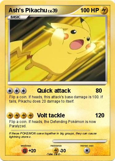 Pokemon Ash's Pikachu
