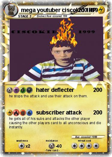 Pokemon mega youtuber ciscokid 1999