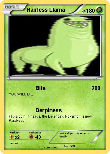 Pokemon Hairless Llama