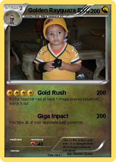 Pokemon Golden Rayquaza EX