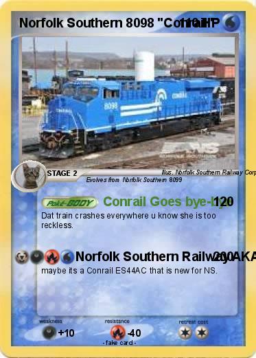 Pokemon Norfolk Southern 8098 "Conrail"