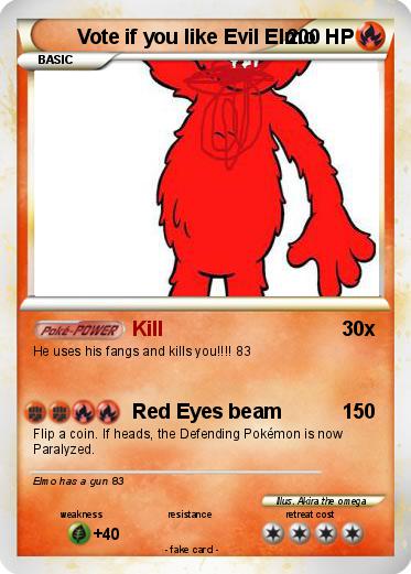 Pokemon Vote if you like Evil Elmo
