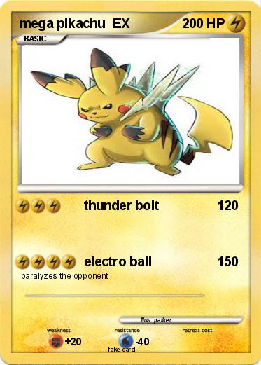 Pokemon mega pikachu  EX