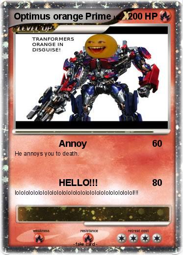 Pokemon Optimus orange Prime