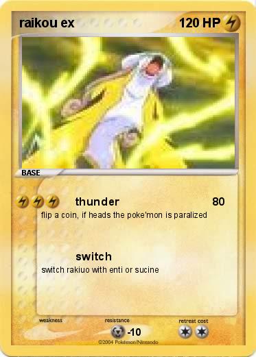 Pokemon raikou ex