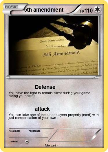 Pokemon 5th amendment
