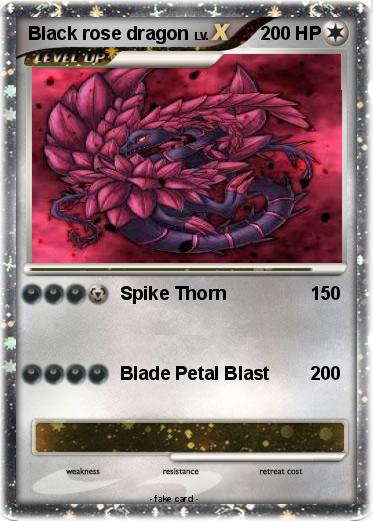 Pokemon Black rose dragon