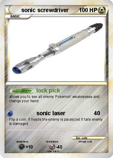 Pokemon sonic screwdriver