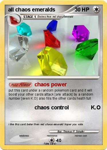 Pokemon all chaos emeralds