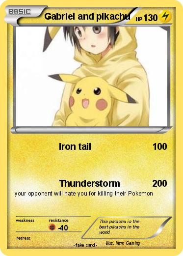 Pokemon Gabriel and pikachu