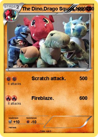 Pokemon The Dino,Drago Squad 1000000