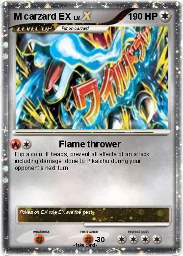 Pokemon M carzard EX