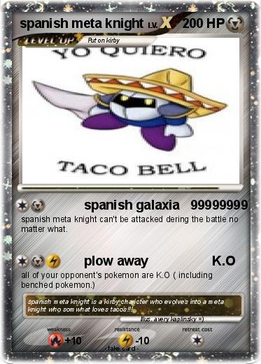 Pokemon spanish meta knight