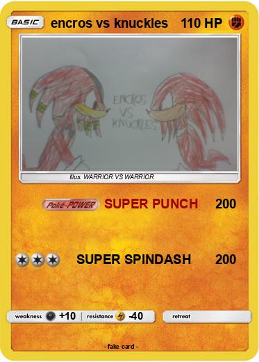 Pokemon encros vs knuckles