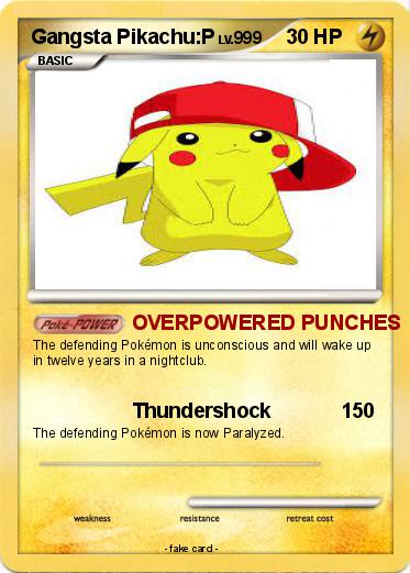 Pokemon Gangsta Pikachu:P