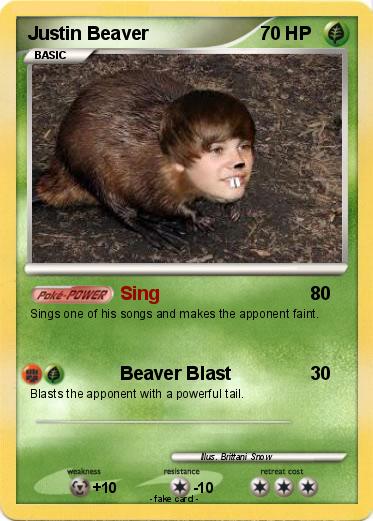 Pokemon Justin Beaver