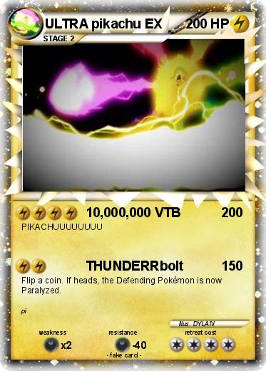 Pokemon ULTRA pikachu EX