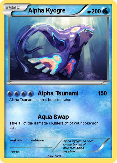 Pokemon Alpha Kyogre
