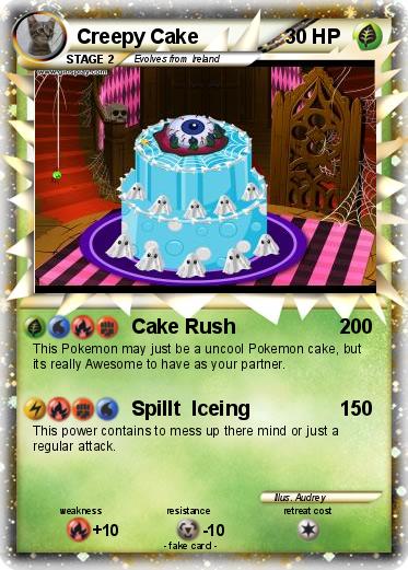 Pokemon Creepy Cake
