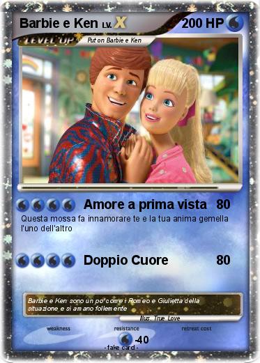 Pokemon Barbie e Ken