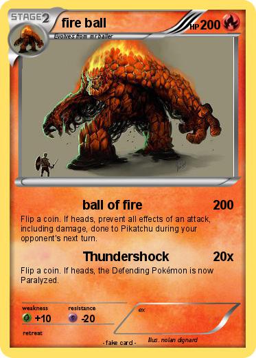 Pokemon fire ball