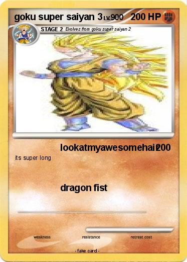 Pokemon goku super saiyan 3