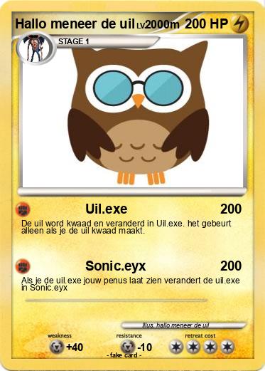 Pokemon Hallo meneer de uil
