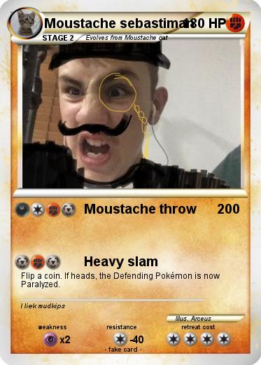 Pokemon Moustache sebastiman