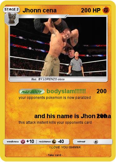 Pokemon Jhonn cena