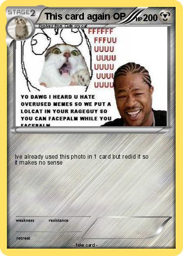 Pokemon This card again OP