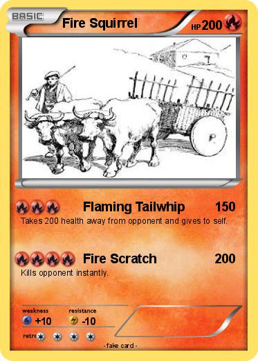 Pokemon Fire Squirrel