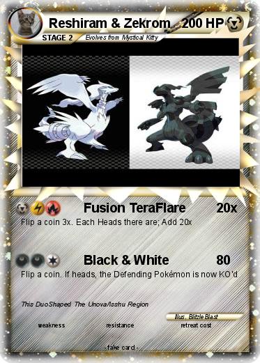 Pokemon Reshiram & Zekrom