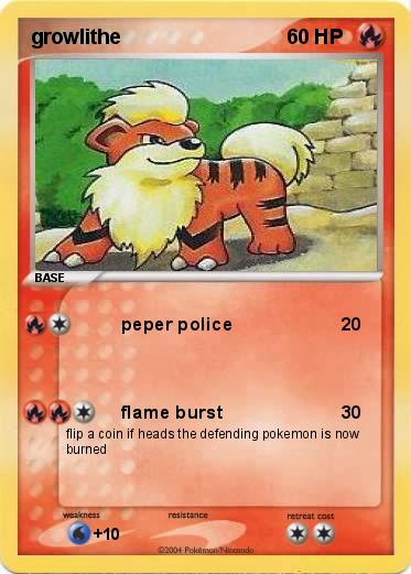 Pokemon growlithe