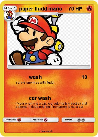 Pokemon paper fludd mario
