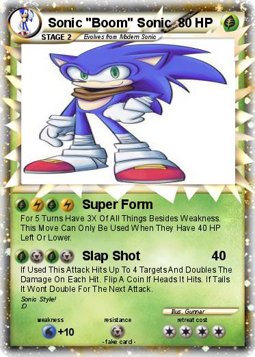 Pokemon Sonic "Boom" Sonic