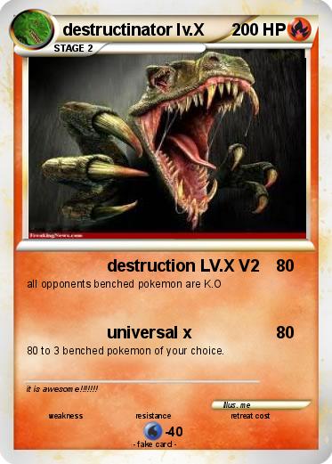 Pokemon destructinator lv.X