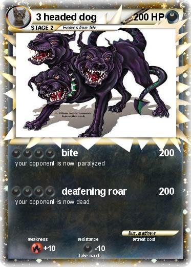 Pokemon 3 headed dog